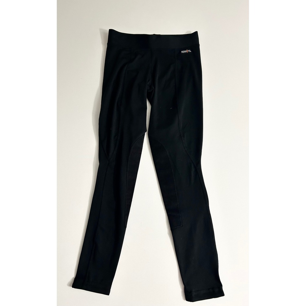 Kerrits Womens Black Performance Equestrian Riding Tights Knee Patch Small